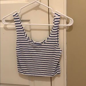 Striped crop top